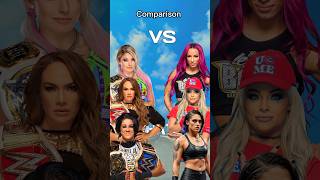 Alexa bliss Nea jax and Bailey vs Rhea Ripley Liv Morgan and Sasha Banks 😱 shorts wwe [upl. by Aderb296]