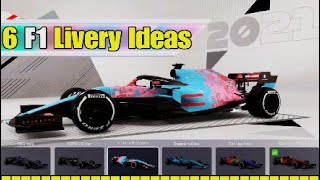 6 Original F1 2021 Livery Ideas  for MyTeam or Multiplayer part 3 [upl. by Blaire]