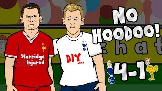 🎤NO HOODOO 41🎤 Spurs vs Liverpool Parody Cartoon 2017 [upl. by Sinai]