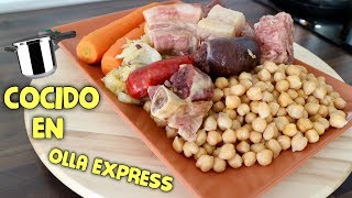 COCIDO MADRILEÑO  RECETA FÁCIL EN OLLA EXPRESS [upl. by Asaret]