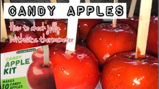 NO THERMOMETER candy apples Concord candy jellied apples [upl. by Heddi55]