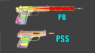 comparison of suppressing method betwen PB vs PSS silent pistol  WOG  With Commentary [upl. by Alysoun]