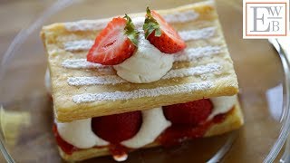 Strawberry Napoleon Recipe Super simple [upl. by Rustin]