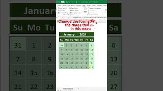 Dynamic Calendar in Excel [upl. by Enyahc]