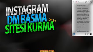 SIFIRDAN INSTAGRAM SİTESİ KURMA 2023 GÜNCEL [upl. by Caressa]