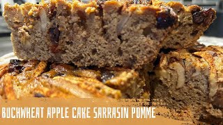 Tarte aux pommes et sarrasin sans gluten sans sucreGlutenFree and SugarFree Buckwheat Apple Pie [upl. by Notxarb433]