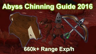 Runescape 3 Abyss Range Chinning Guide 2016  660k AFK Range exph [upl. by Eikcin]