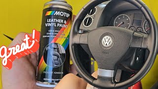 Farbanje volana reparacija diy steeringwheel motip painting [upl. by Westphal99]