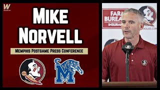 Mike Norvell Postgame Press Conference  Memphis 20 FSU 12  FSU Football  Warchant TV FSU [upl. by Etteloiv]