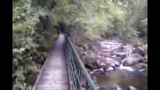 Ecotrail in Devin Bulgaria  Bridge over Devinska river in Rhodopa mountain [upl. by Ecnirp]