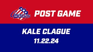 Kale Clague Post Game  112224 [upl. by Afas]