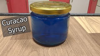 How to Make Curacao Syrup  Blue Lagoon Syrup [upl. by Eilrebma]