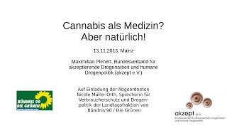 Fachgespräch quotCannabis als Medizin Aber natürlichquot  Vortrag 23 [upl. by Dall]