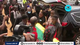 How the mortal remains of Raphael Dwamena arrived at funeral grounds [upl. by Stanfill611]