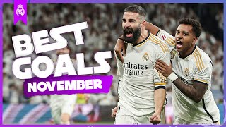 REAL MADRID  BEST GOALS NOVEMBER 2023 [upl. by Guildroy]