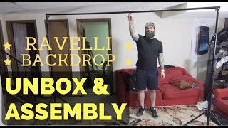 Ravelli ABS 10x12 Backdrop stand  Unboxing and Assembly [upl. by Nobel273]