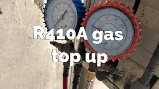 R410A gas top up kese kre  how to charge R410a gas top up in ac [upl. by Penn]