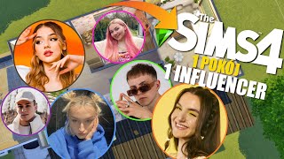 KAŻDY POKÓJ W SIMS 4 TO INNY INFLUENCER ✌🏼 [upl. by Xymenes]