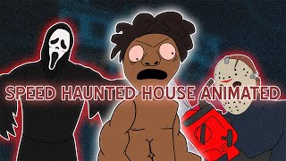 IShowSpeed Goes To The SCARIEST Halloween Haunted House Animated [upl. by Josee]