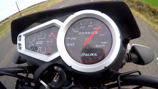 TOP SPEED Italika dm 150 2018 BABUN96 [upl. by Kelila835]