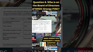 Question 6 Who is on the Board of Directors of NMDC Energy PJSC NMDC ENERGY IPO FAQ [upl. by Minni]