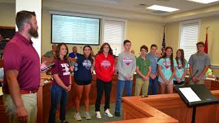 Hawkins Commission honors Rogersville Middle School track team for historic season [upl. by Eicyaj39]