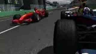 Massa Coulthard Turn 1 Accident F1 2008 Melbourne Grand Prix [upl. by Aseuqram]