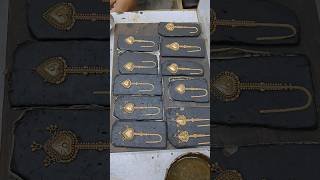 Gold tikli design making video gold jewellery design shorts viral reels [upl. by Sheets]