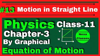 Equation Of Motion By Graphical Method  Class 11 Physics Equation of Motion Fully Explained [upl. by Ellahcim866]