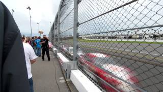 Walking by fence at NASCARs Daytona 500 [upl. by Essinger691]