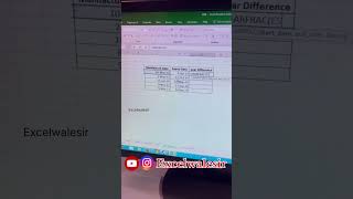 Find Out Year Gap in Excel excelwalesir excel exceltricks exceltraining ytshortsvideo tutorial [upl. by Eudo4]