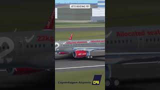 Jet2 Boeing 757 Takeoff at Copenhagen International Airport in Infinite Flight shorts [upl. by Zizaludba]