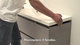 Istruzioni montaggio mobile bagno Manhattan90sxmov [upl. by Fifi40]