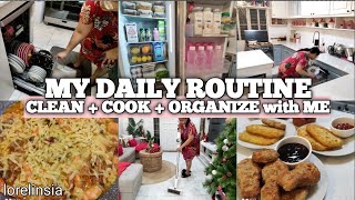 My Daily Routine  Clean Cook amp Organize with Me  Homemaking  Lorelin Sia [upl. by Peregrine]