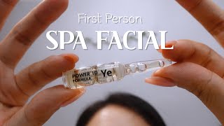 ASMR First Person Realistic SPA Facial🌙 Layered Sounds Personal Attention No talking [upl. by Rehteh]