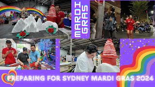 Preparing for floats Sydney Mardi Gras 2024 Saturday Fun NEPALI [upl. by Llert221]