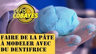 Comment faire de la pâte à modeler avec du dentifrice   Défis Cobayes  France 4 [upl. by Sylvie]