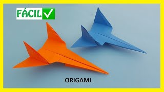 👉🏽 Cómo hacer un AVIÓN ✈ de papel FÁCIL ✅  Aviones de Origami PASO A PASO [upl. by Ellecrag]