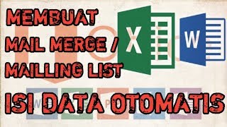 Cara Membuat Mail Merge  mailling list di ms word Bahasa Indonesia [upl. by Shirleen]