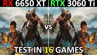 RX 6650 XT vs RTX 3060 Ti  Test in 16 Games at 1080p  Which One is Better 🤔  IN 2024 [upl. by Schinica477]