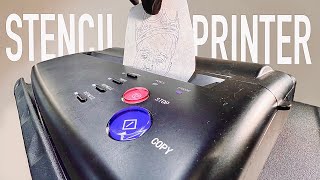 Tattoo stencil printer tutorial [upl. by Ellenwahs]