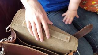 Saddleback Leather Satchel and Wallet Unboxing [upl. by Spain]