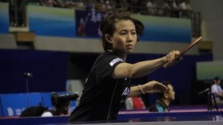 Women´s World Cup 2013 Highlights Hirano Sayaka vs Jiang Huajun QualGroups [upl. by Arrat]