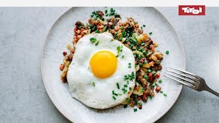 Tiroler Gröstl Rezept einfach und schnell nachkochen 👨🍳 [upl. by Riegel576]