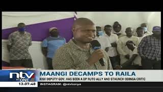 Kisii Deputy Governor Joash Maangi decamps from DP Rutos camp announces support for Raila [upl. by Anawak]