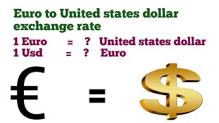 euro to us dollar  convert euro to dollar  dollar to Euro  euro to us dollar  us dollar to euro [upl. by Maiah]