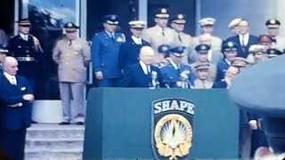 Presidents Eisenhower amp Kennedy at Supreme Headquarters Allied Powers Europe 1960 amp 1961  NATO [upl. by Joshua]