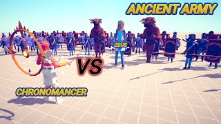 Chronomancer VS Zeus Army  Ancient Army Totally Accurate Battle Simulator TABS Gaming [upl. by Ayikahs]