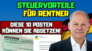 ⚡️Steuervorteile für Rentner Diese 10 Posten können Sie absetzen [upl. by Shanks74]