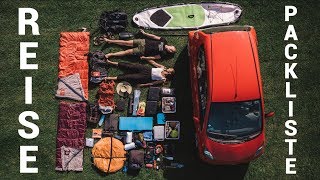 ULTIMATIVE PACKLISTE ∙ Egal ob WELTREISE VANLIFE oder CAMPING  Kosten [upl. by Banyaz144]